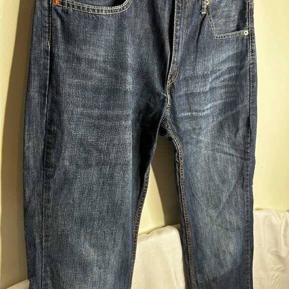 Levi's Mens - 527 Slim Bootcut - 34x30 - Jeans - Dark Wash Denim - Picture 3 of 10